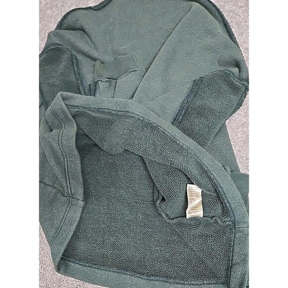 Free People We The Free Romy Roll Neck Pullover Sweatshirt Rainforest Green Sz L - Picture 8 of 12